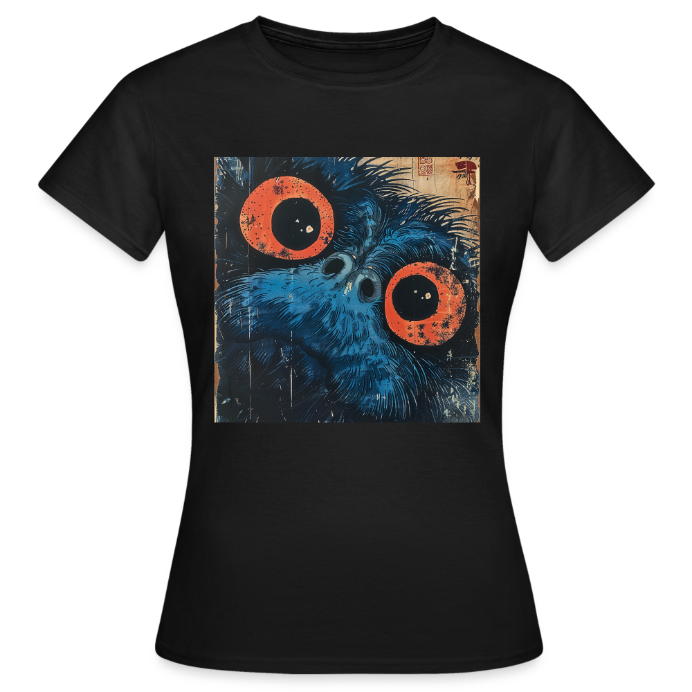 Den blå vännen, T-shirt dam - svart