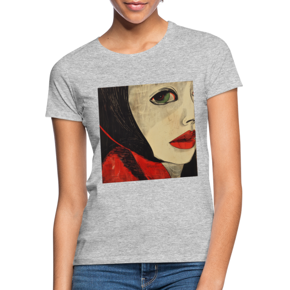 Fiskarfruns öga, T-shirt dam - gråmelerad