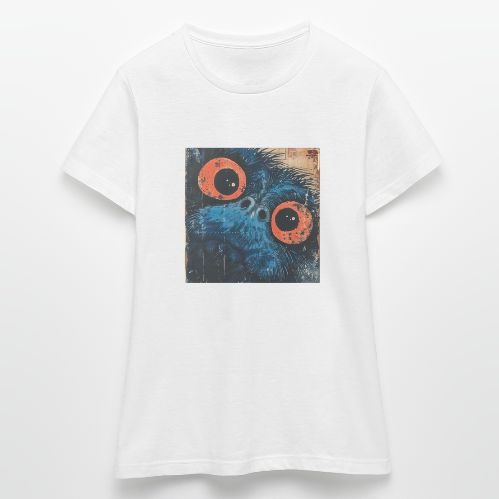Den blå vännen, T-shirt dam - vit