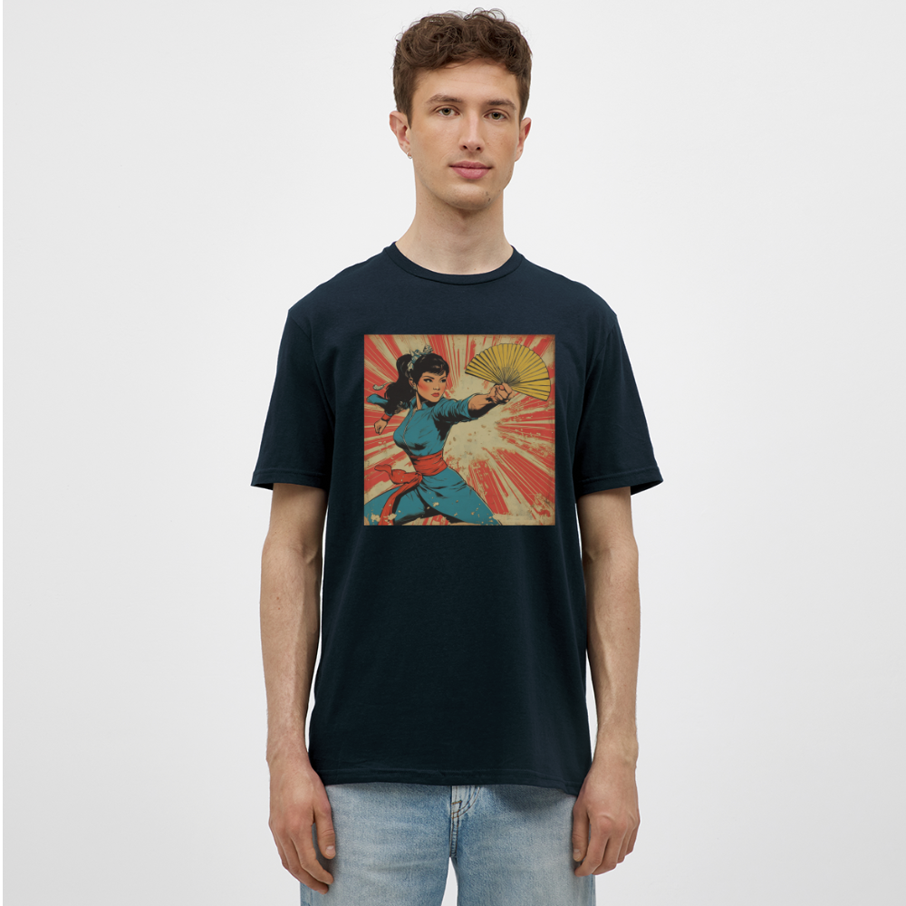 Solfjädern, T-shirt herr - marinblå