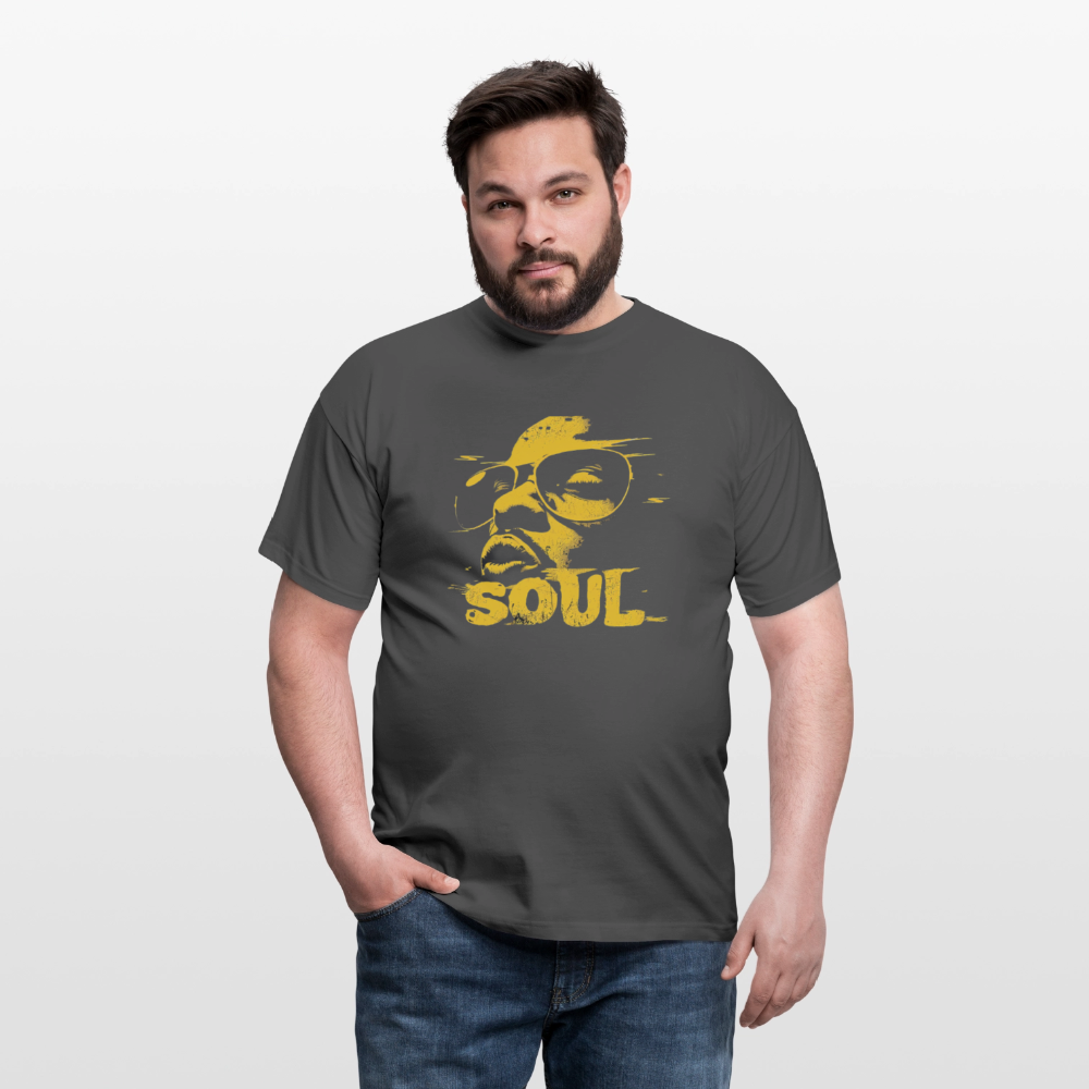 Funky Soul, T-shirt herr - kolgrå