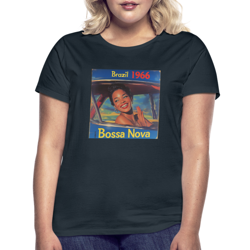 Isabela Costa, brazil 1966, T-shirt dam - marinblå