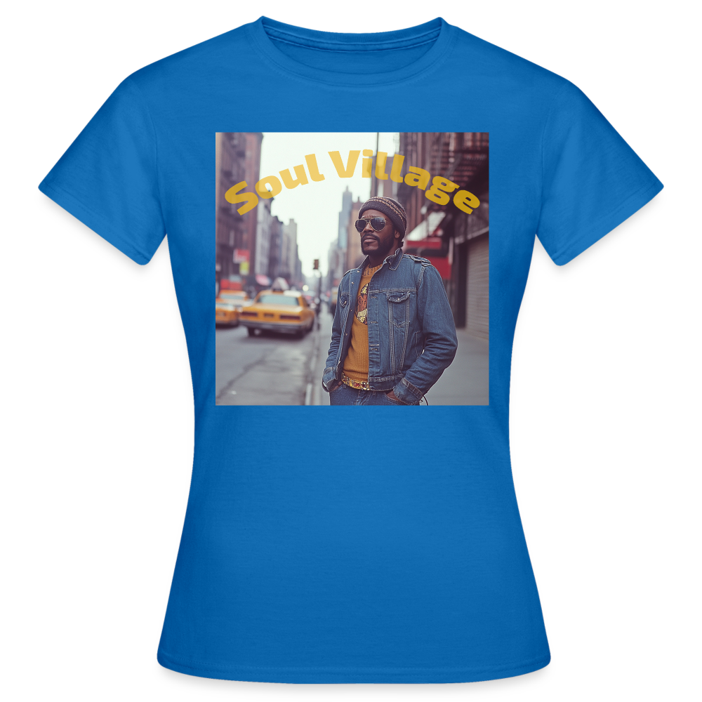 Soul Village, T-shirt dam - royalblå