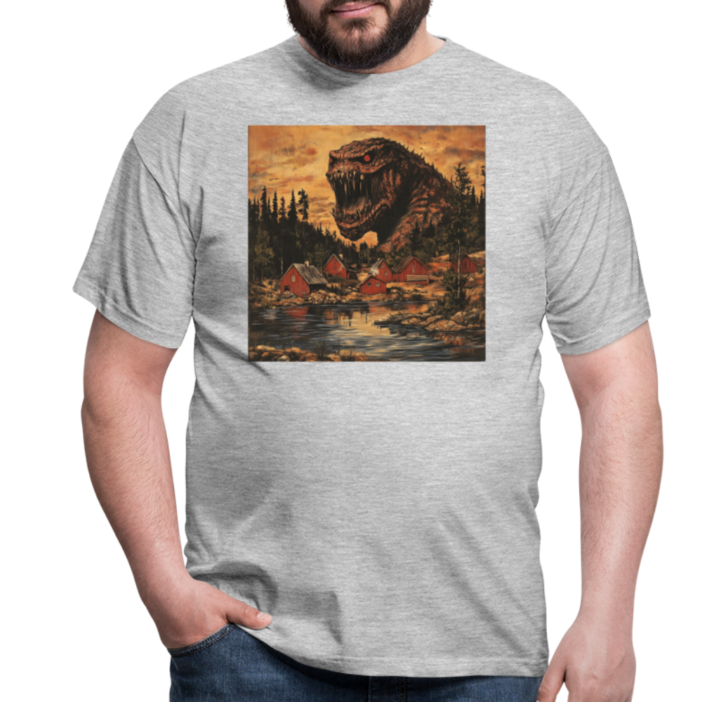 När Draken Vaknade vid Siljan, T-shirt herr - gråmelerad
