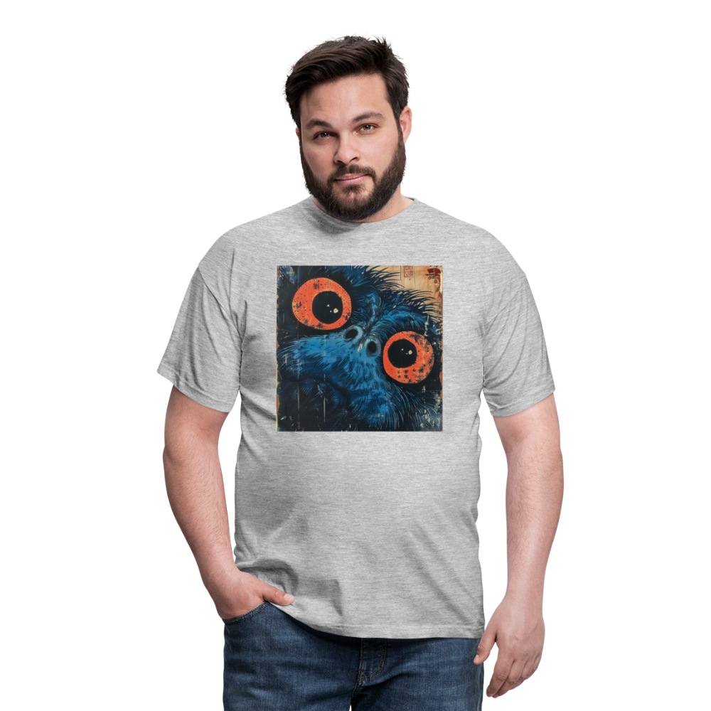 Den blå vännen, T-shirt herr - gråmelerad