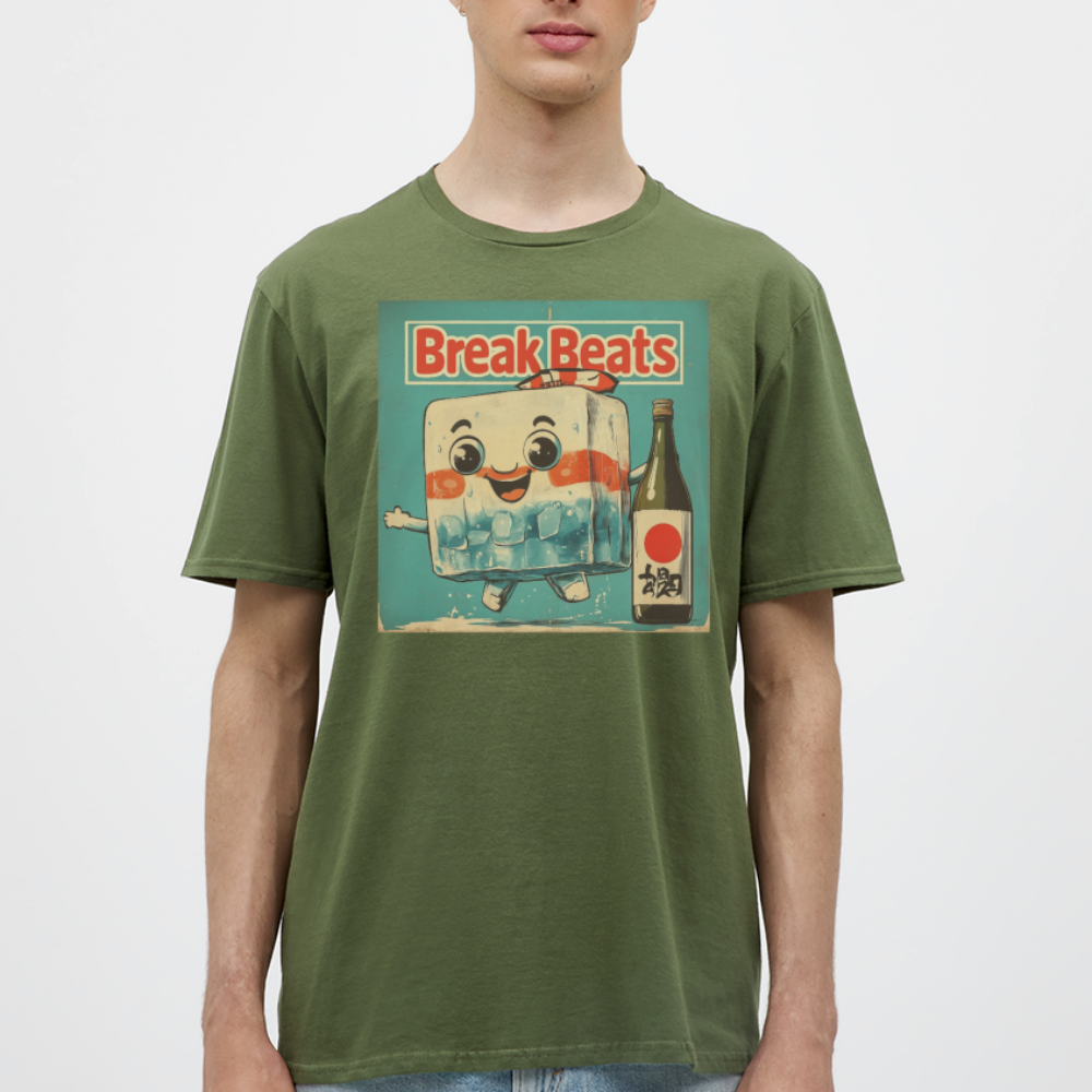 Nippon Break Beats, T-shirt herr - Militärgrön