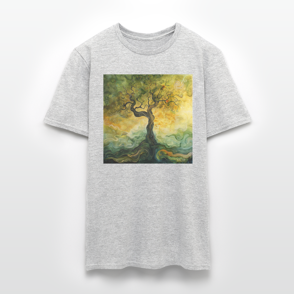 Trädets visdom, T-shirt herr - gråmelerad