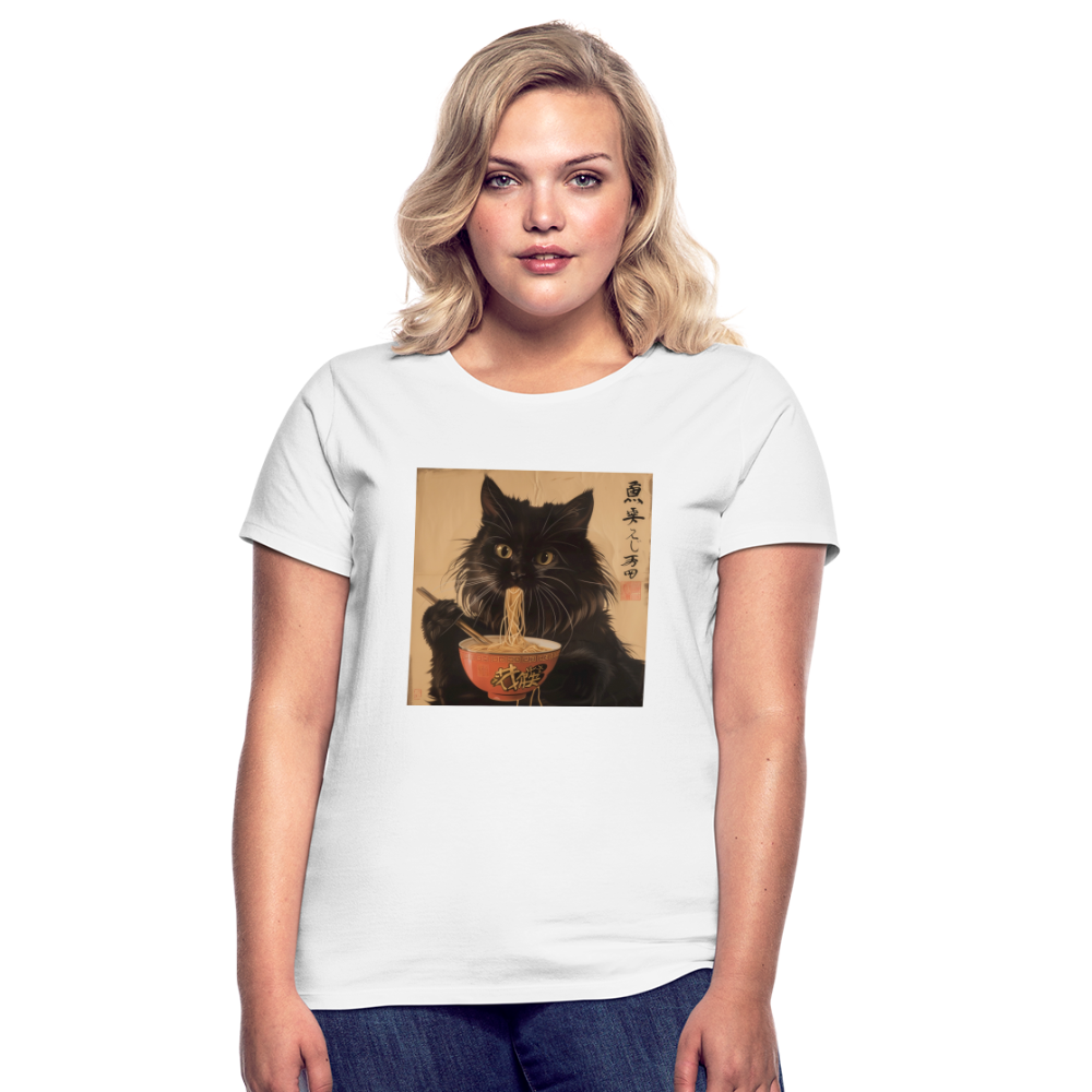 Kejsarens Katt och Ramens Hemlighet, T-shirt dam - vit