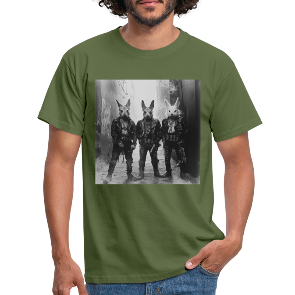 The Hare Raisers, T-shirt herr - Militärgrön