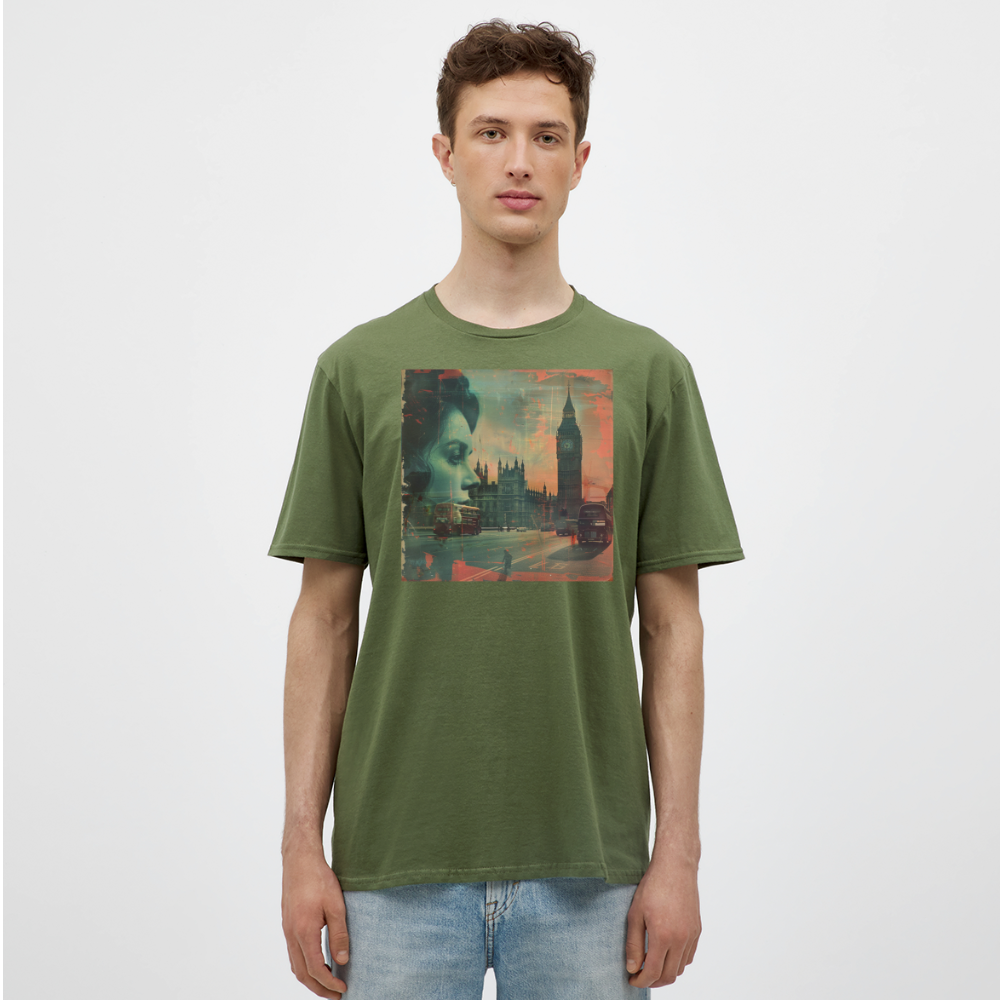 The Beat of London, T-shirt herr - Militärgrön