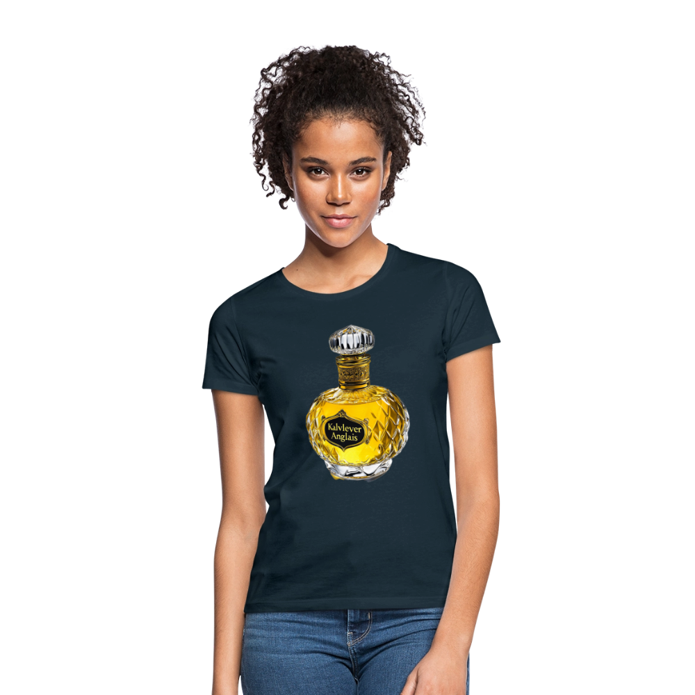 Eau de Perfume, T-shirt dam - marinblå