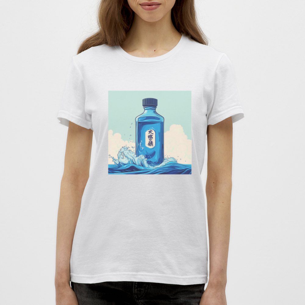 I Blått och Tystnad, T-shirt dam - vit