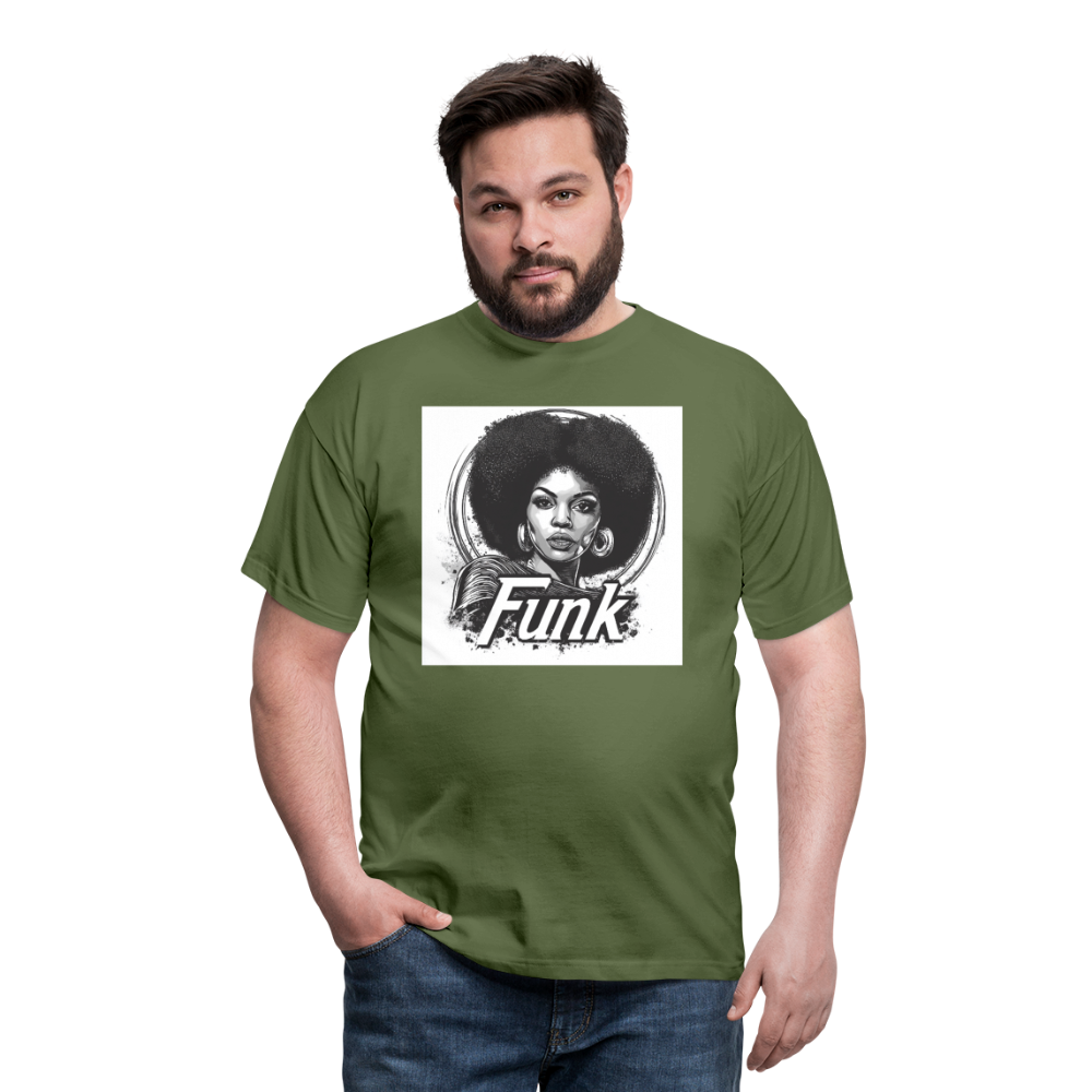Funk Queen: Power in Motion, T-shirt herr - Militärgrön