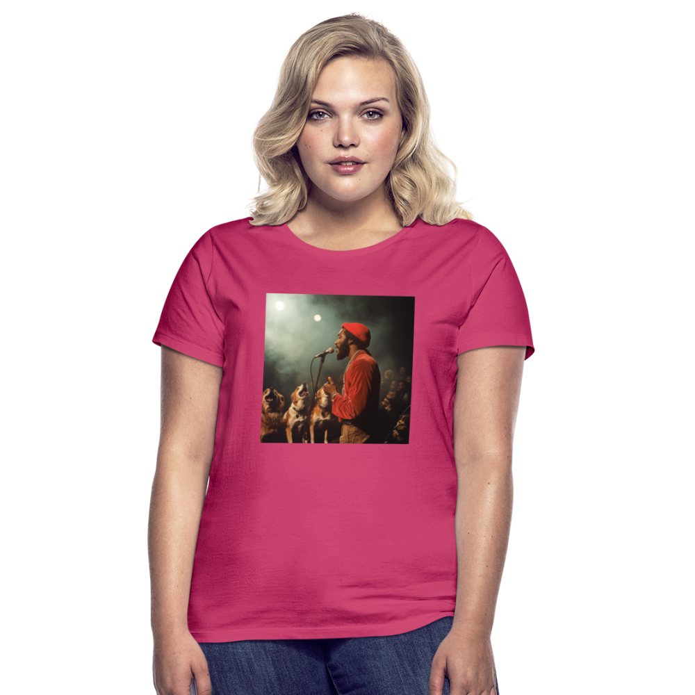 Howling at the Moon, T-shirt dam - azalea