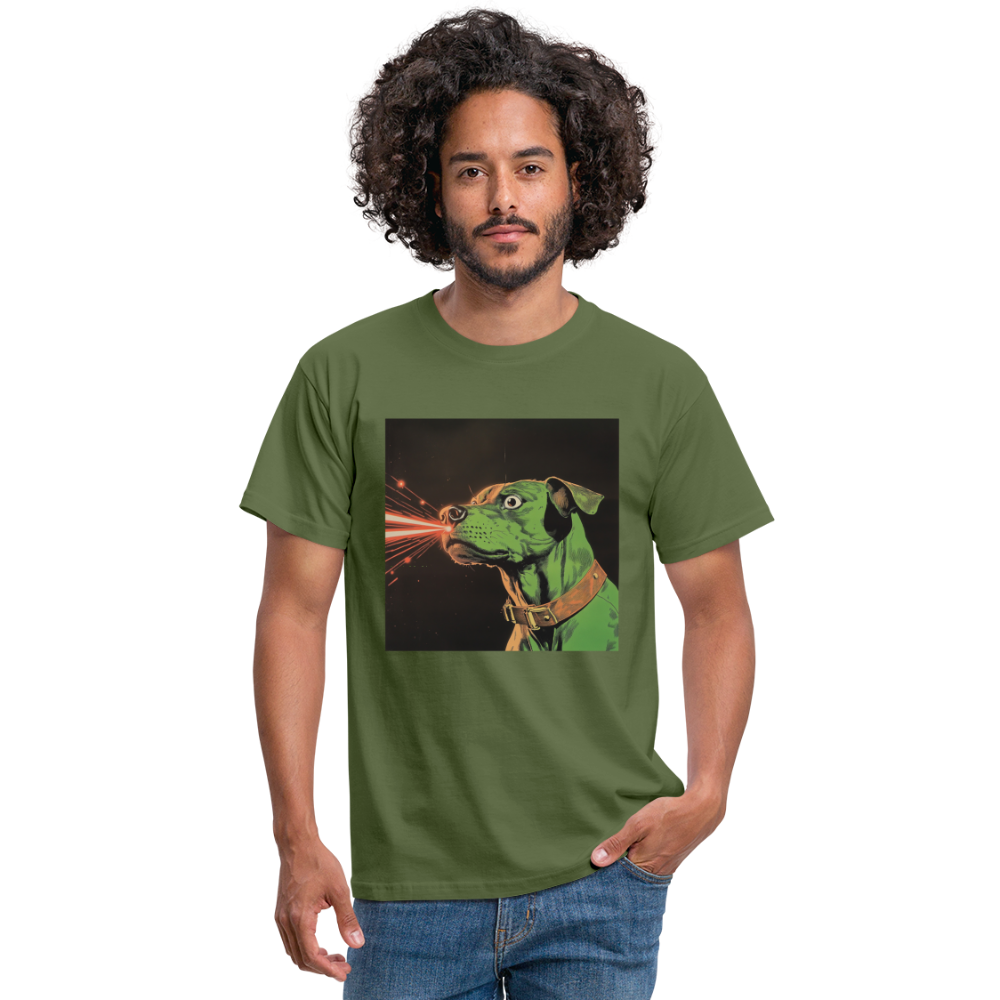 Strålhunden, T-shirt herr - Militärgrön