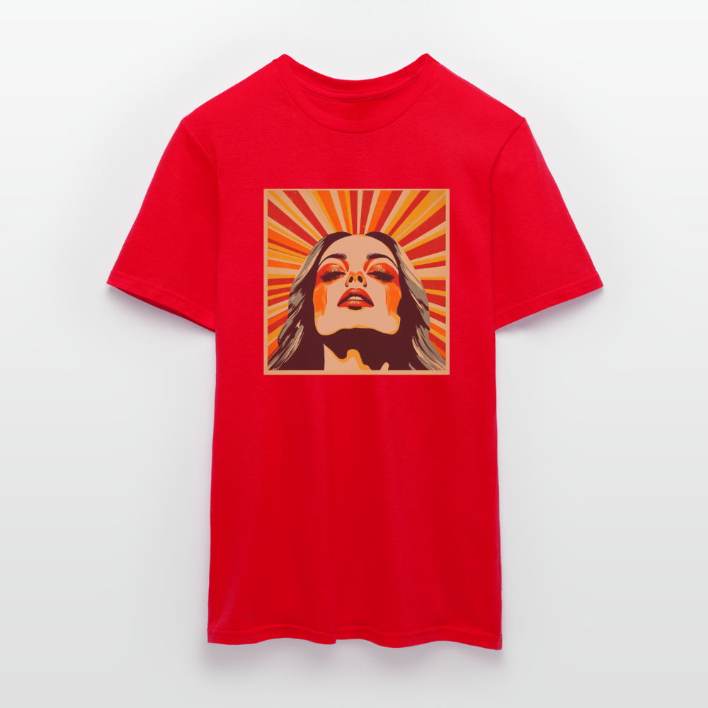 Dagens Första Strålar, T-shirt herr - röd