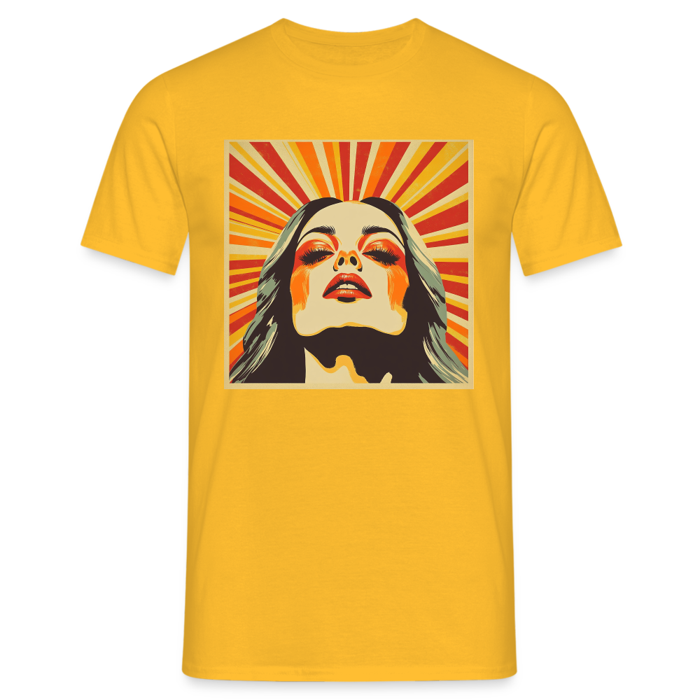 Dagens Första Strålar, T-shirt herr - gul