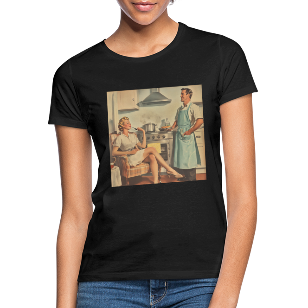 Äta bör man - annars dör man, T-shirt dam - svart