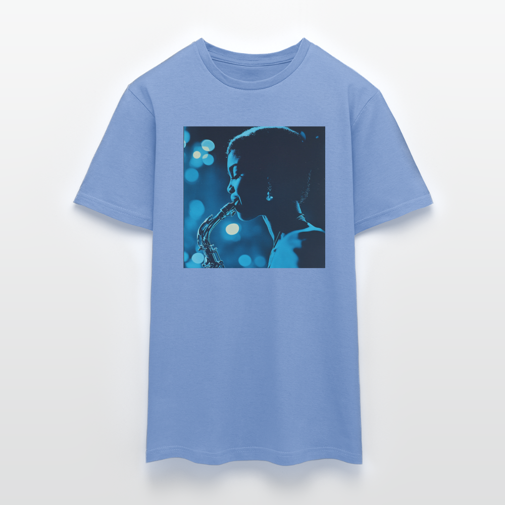 Blå toner i skymningen, T-shirt herr - carolina blue