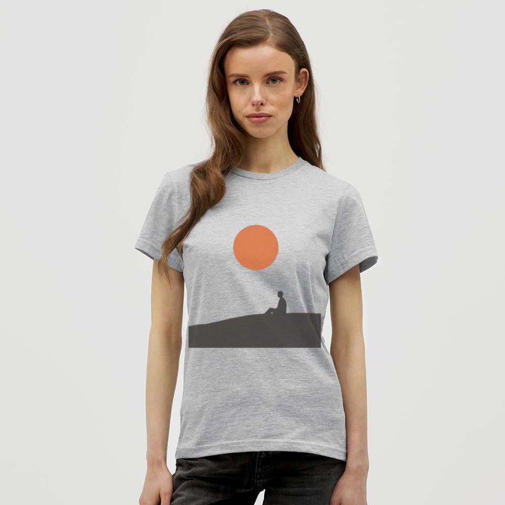 Under the sun, T-shirt dam - gråmelerad