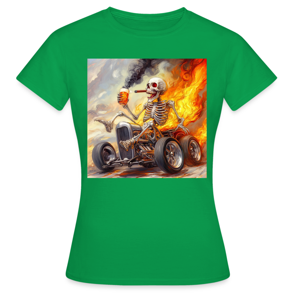 Knekta Krash, T-shirt dam - kellygrön