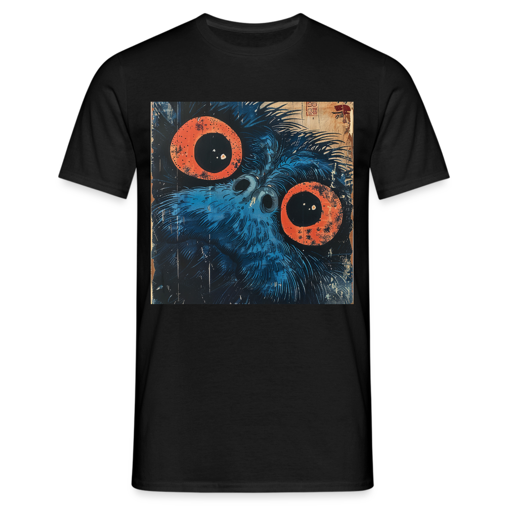 Den blå vännen, T-shirt herr - svart