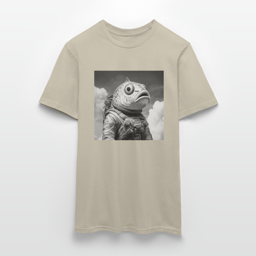En ensam simtur i universum, T-shirt herr - sandbeige