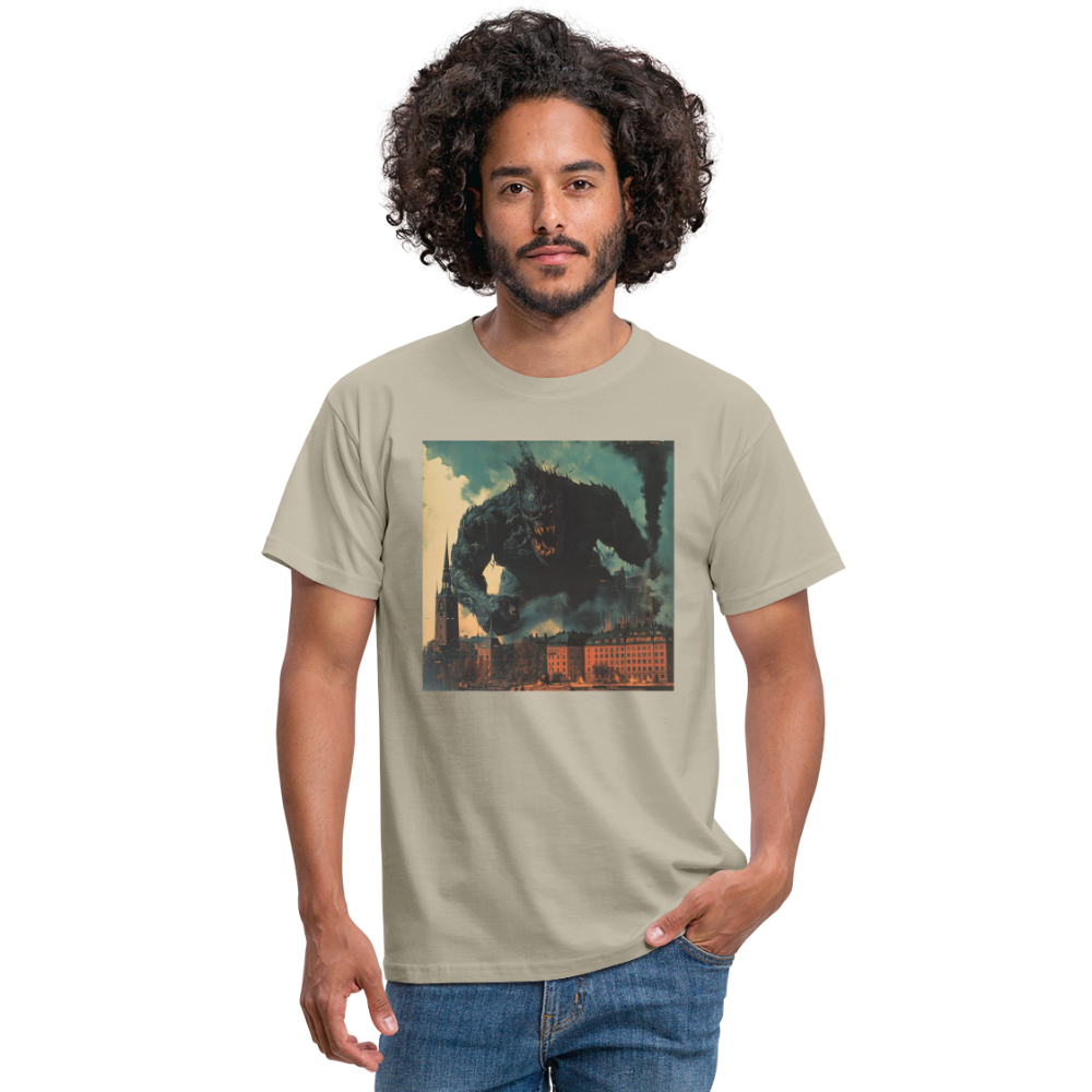 Helvetesstorm över Staden, T-shirt herr - sandbeige
