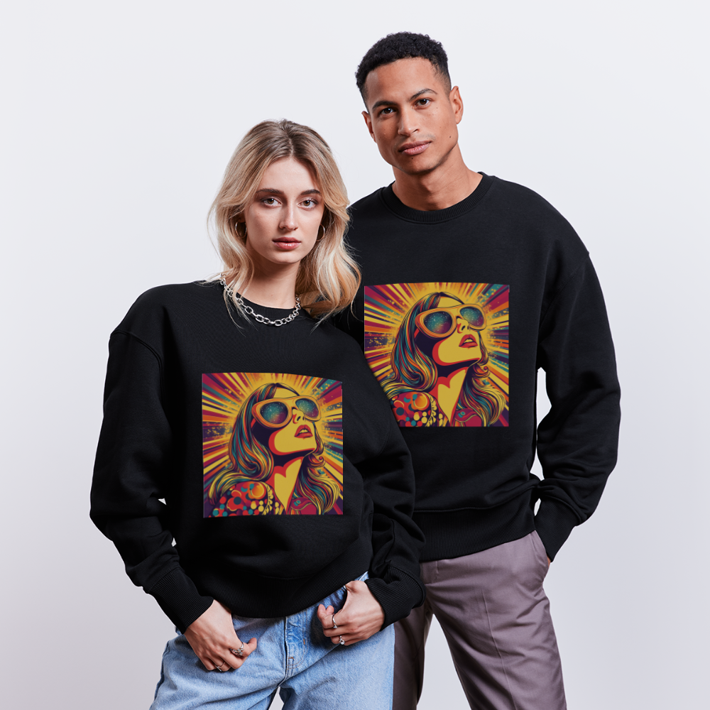 Disco Fever, Ekologisk oversizetröja RADDER unisex från Stanley/Stella - svart