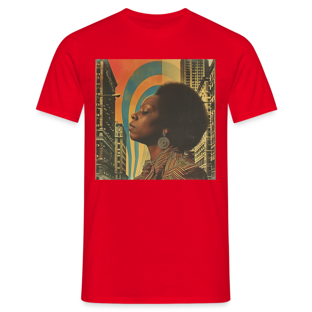 Jazz in the Moonlight, T-shirt herr - röd