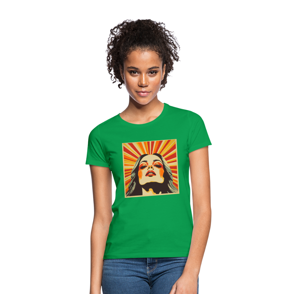 Sun Girl, T-shirt dam - kellygrön