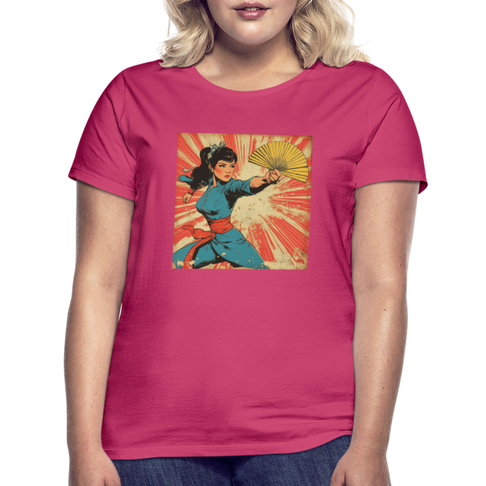 Solfjädern, T-shirt dam - azalea