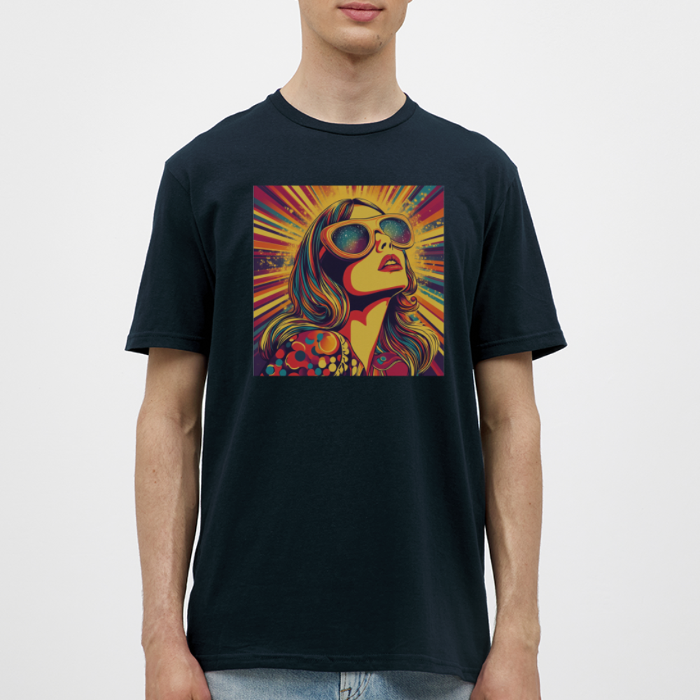 Disco Fever, T-shirt herr - marinblå