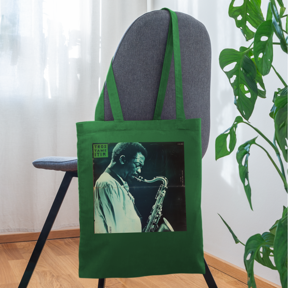 Gåtfull figur i jazzens underground, Tygväska - gran