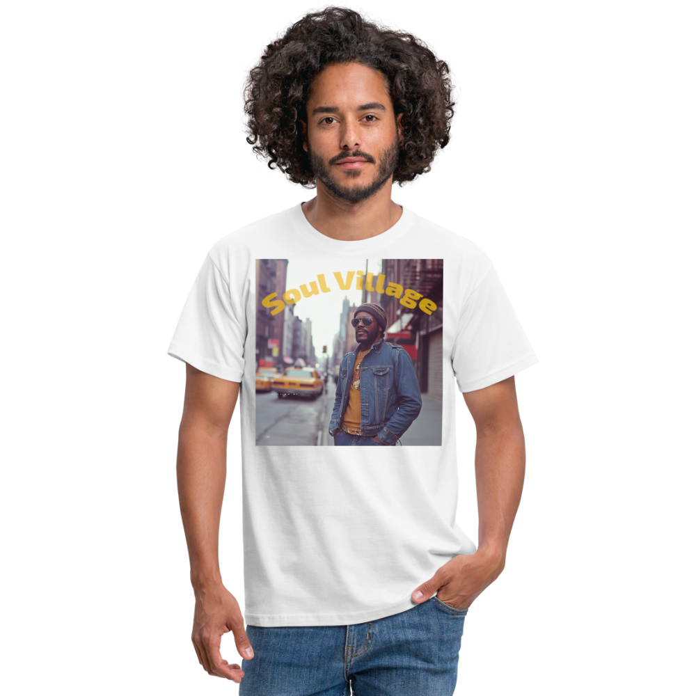 Soul Village, T-shirt herr - vit