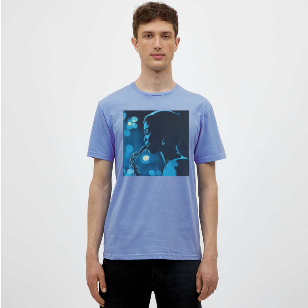 Blå toner i skymningen, T-shirt herr - carolina blue