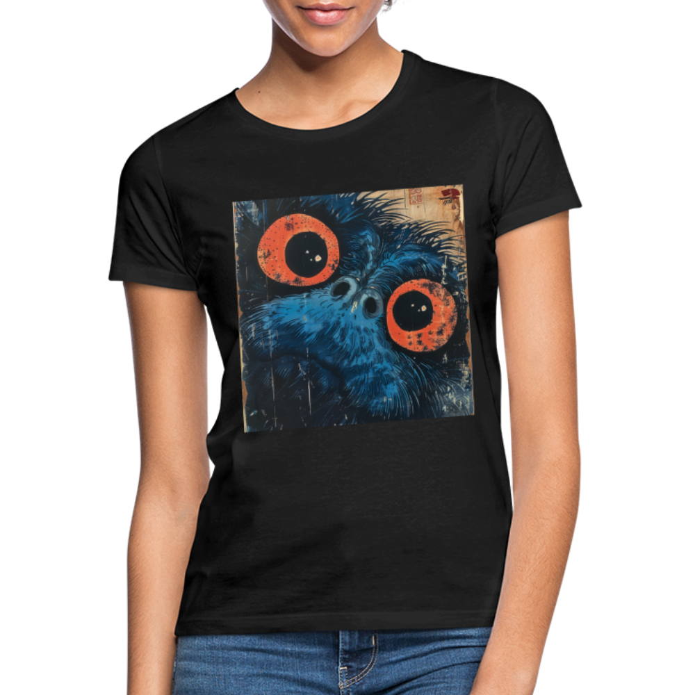 Den blå vännen, T-shirt dam - svart