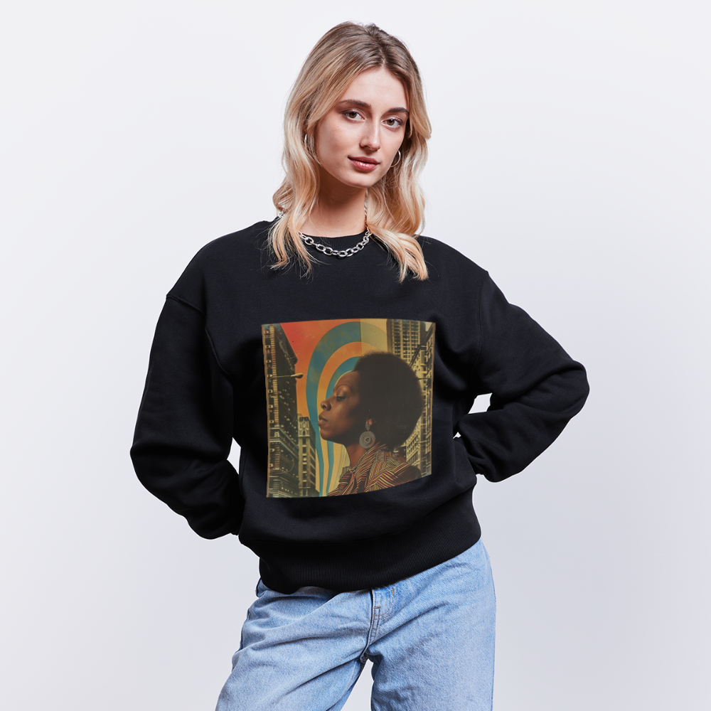Jazz in the Moonlight, Ekologisk oversizetröja RADDER unisex från Stanley/Stella - svart