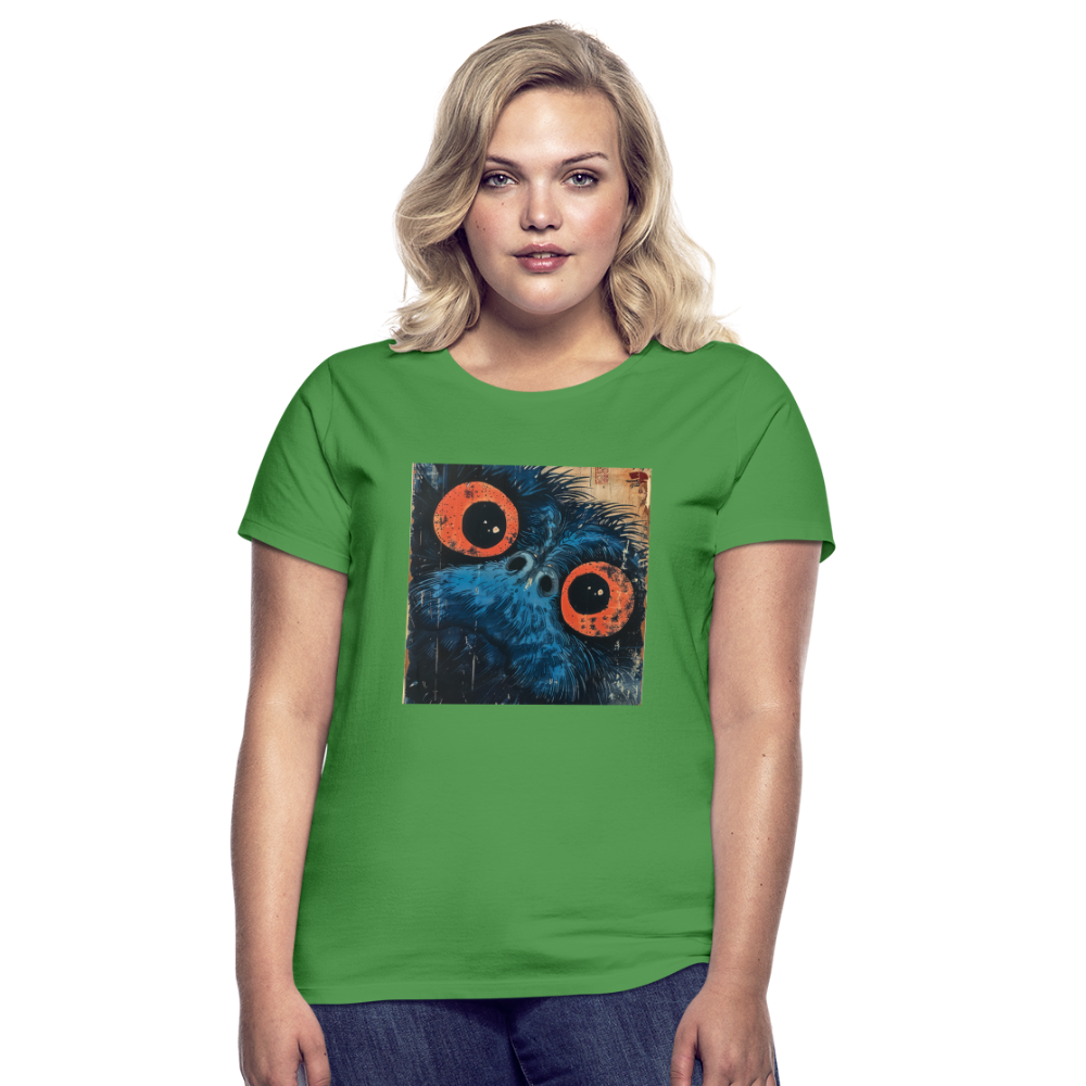 Den blå vännen, T-shirt dam - kellygrön