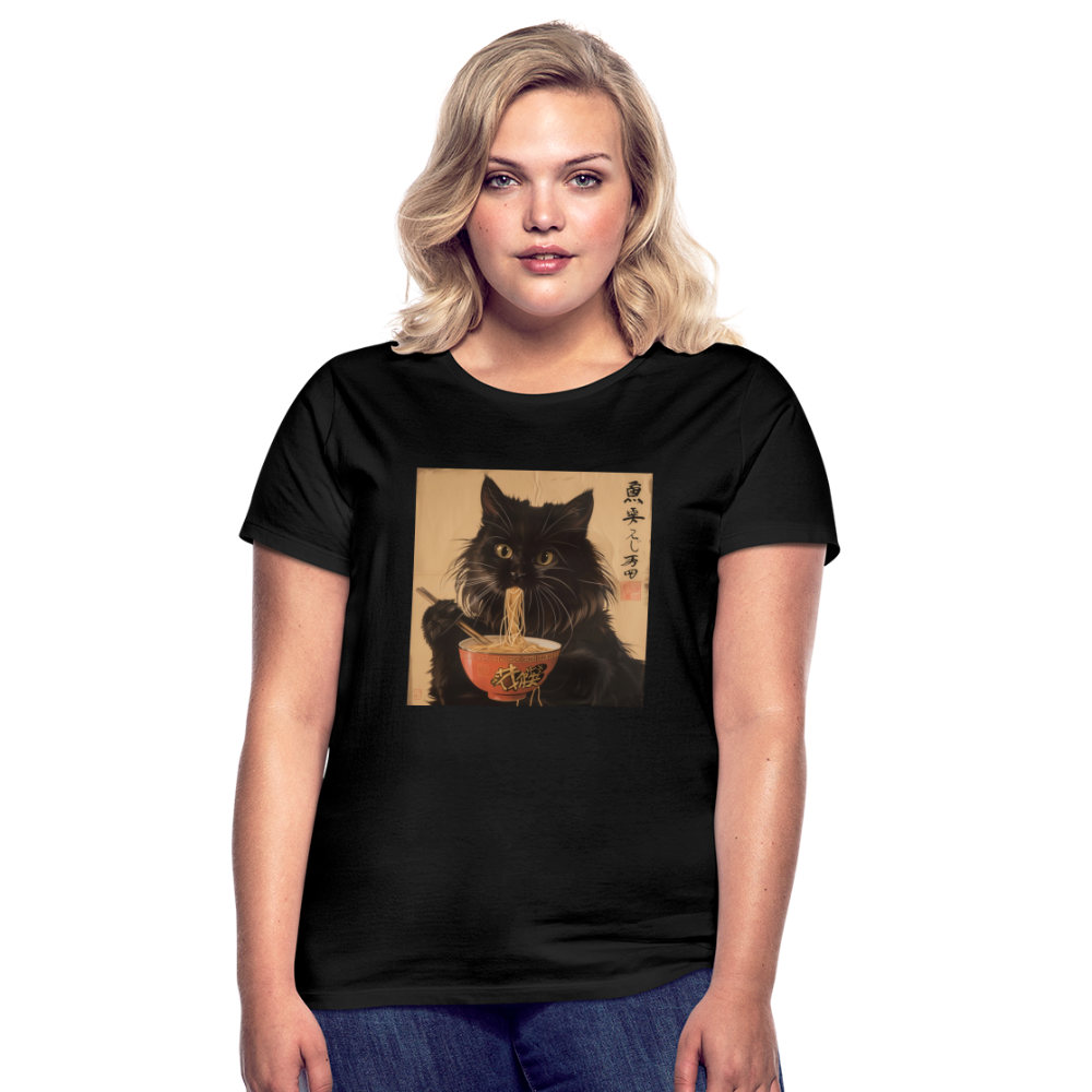 Kejsarens Katt och Ramens Hemlighet, T-shirt dam - svart