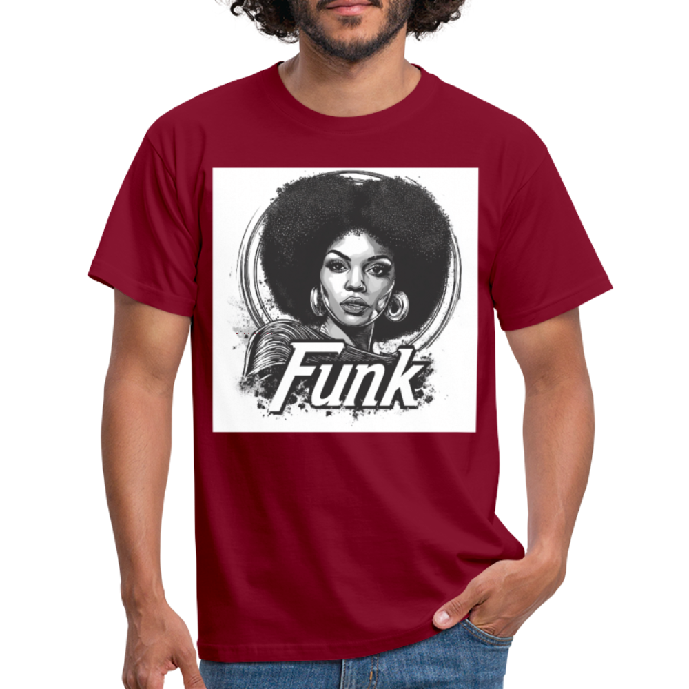 Funk Queen: Power in Motion, T-shirt herr - tegelröd