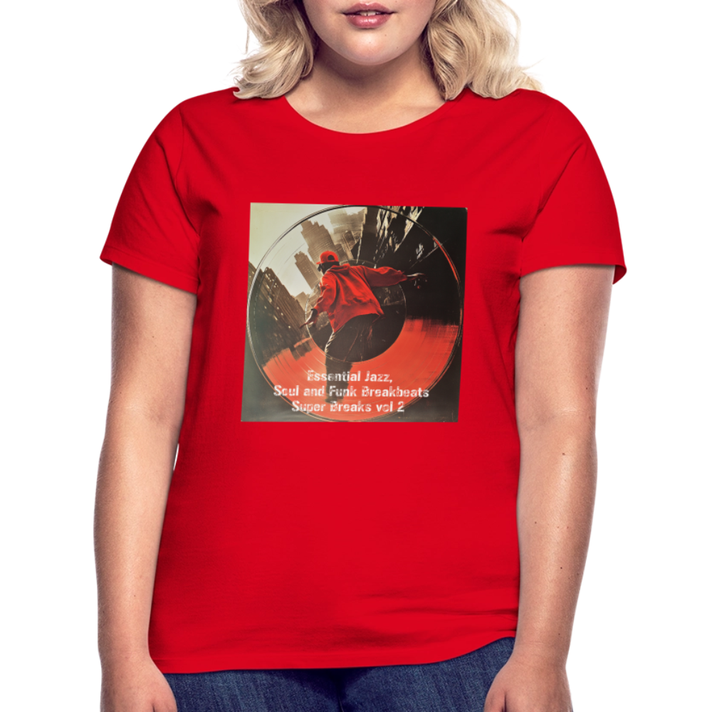Super Breaks vol 2, T-shirt dam - röd