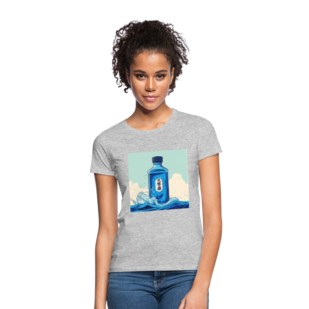 I Blått och Tystnad, T-shirt dam - gråmelerad