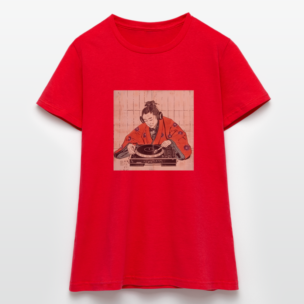 Echo från Edo, T-shirt dam - röd