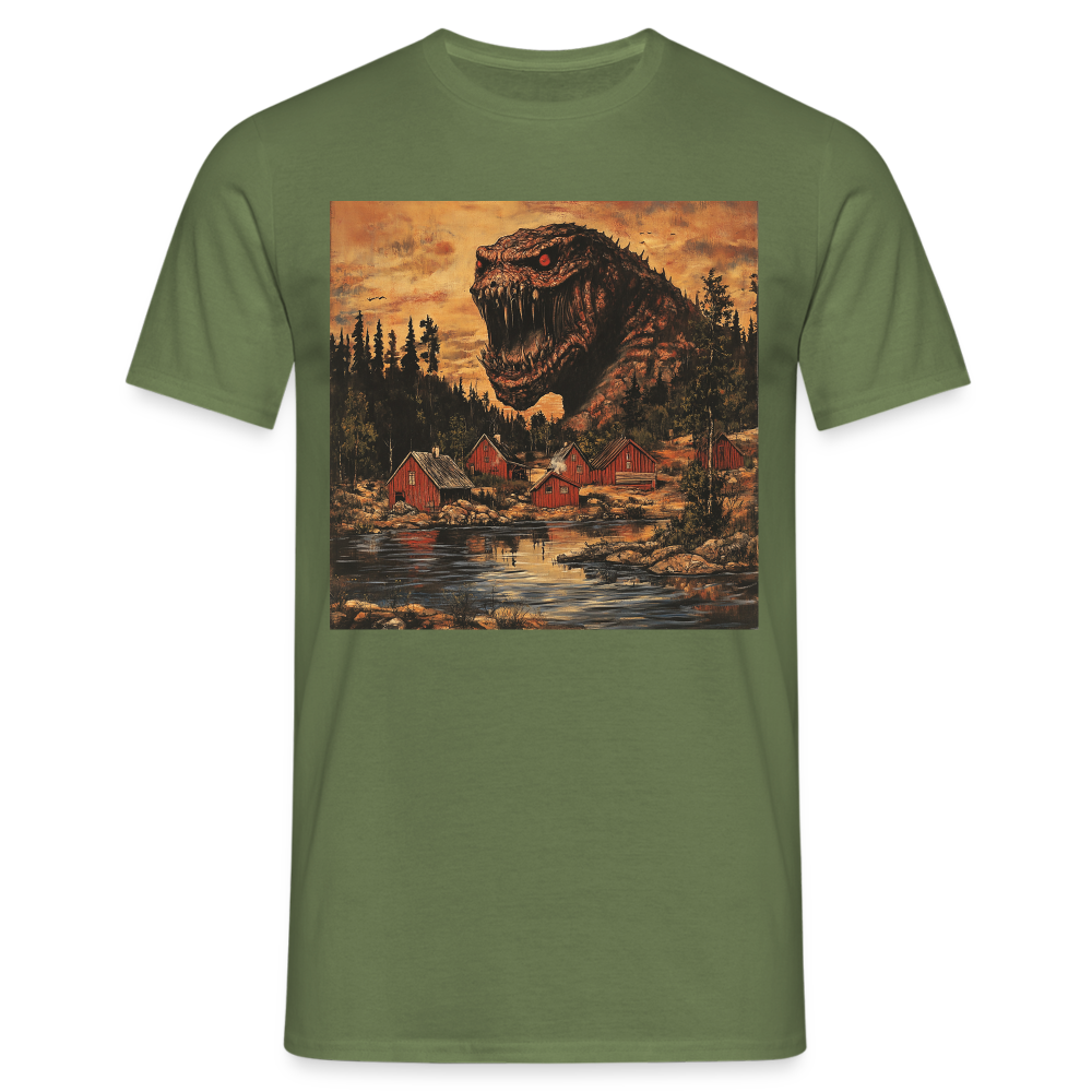 När Draken Vaknade vid Siljan, T-shirt herr - Militärgrön