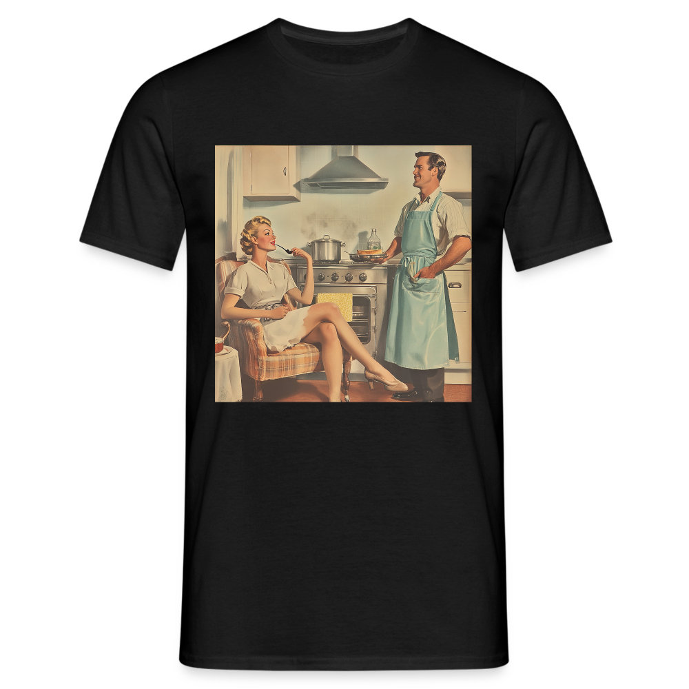 Äta bör man - annars dör man, T-shirt herr - svart