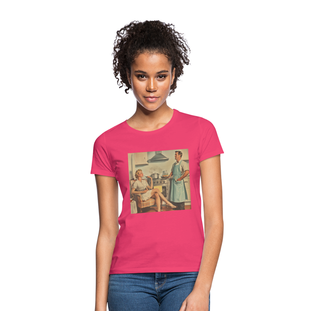 Äta bör man - annars dör man, T-shirt dam - azalea