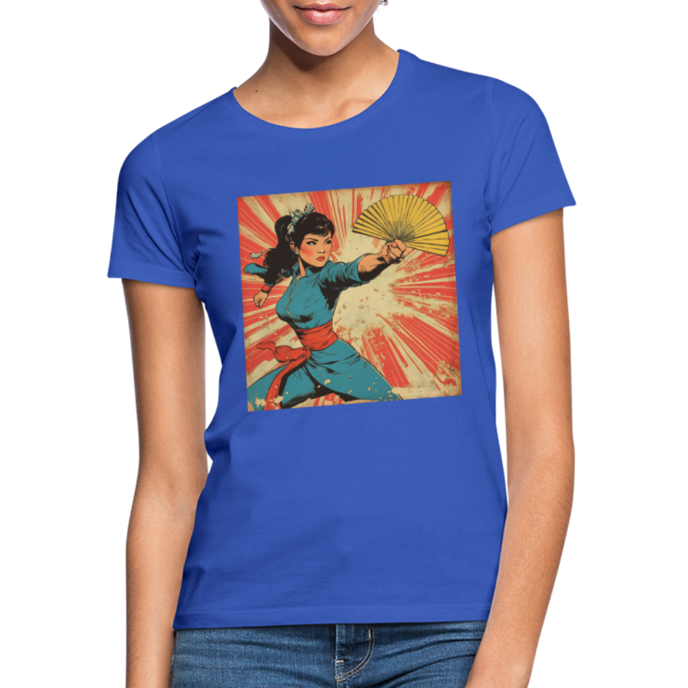 Solfjädern, T-shirt dam - royalblå