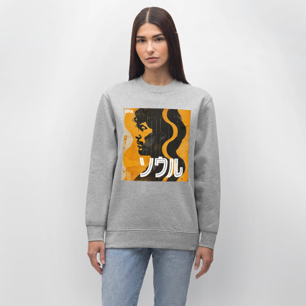 Nippon Grooves, Ekologisk sweatshirt CHANGER unisex från Stanley/Stella - gråmelerad