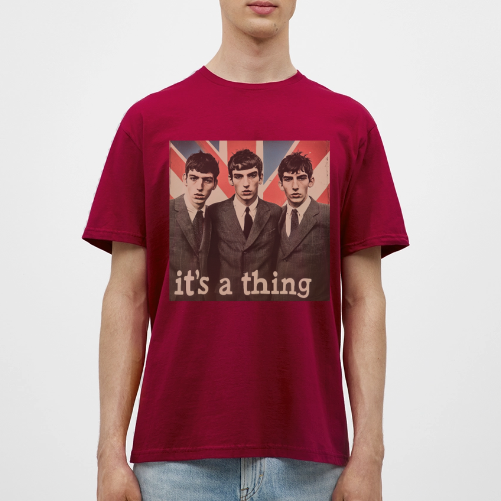 British, Bold & Unapologetic, T-shirt herr - tegelröd